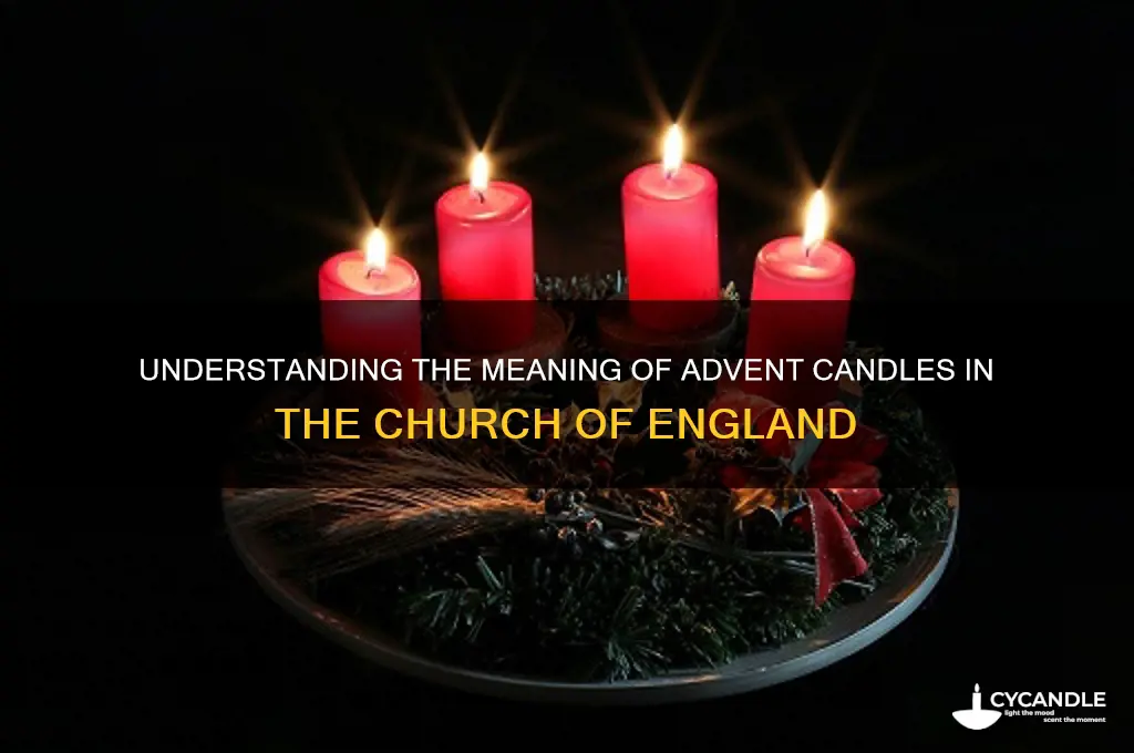 what do the advent candles represent church of england