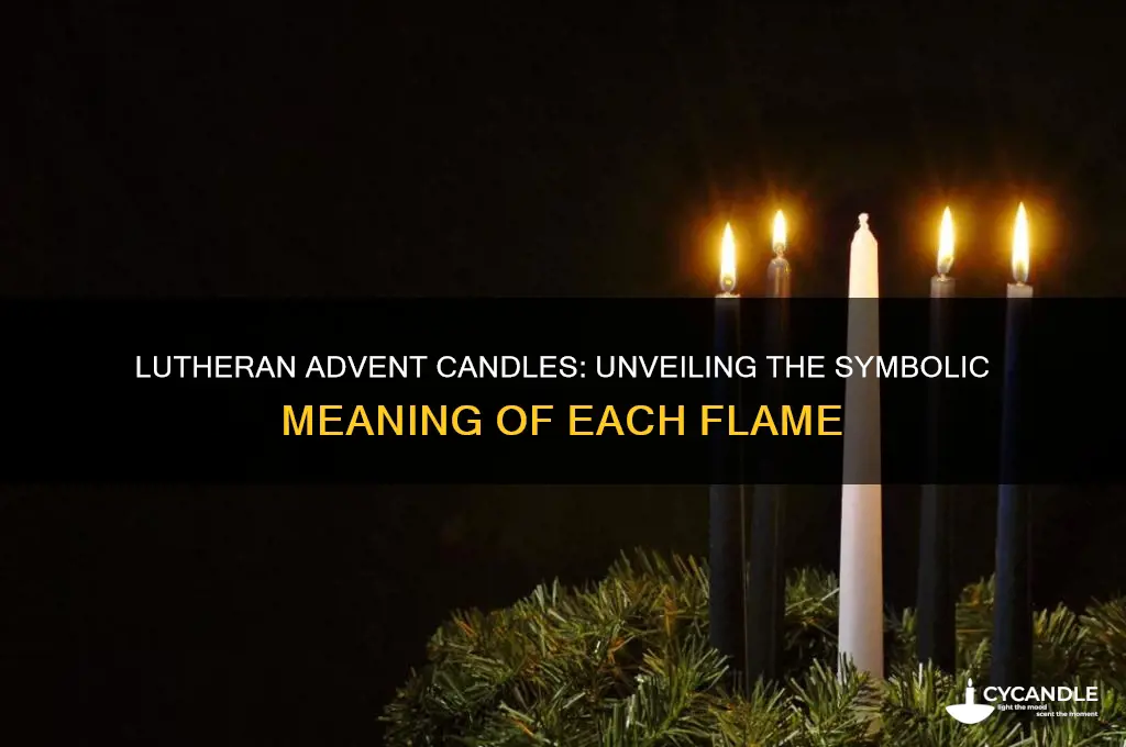 what do the advent candles represent lutheran