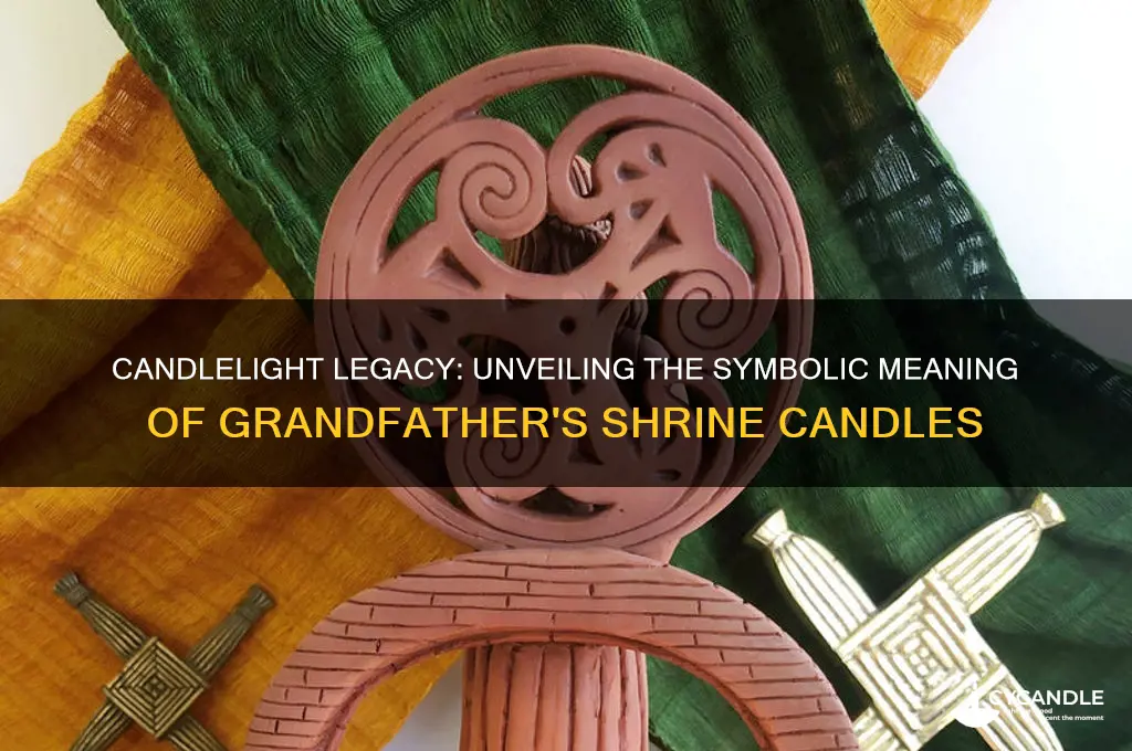 what do the candles around grandfathers shrine mean