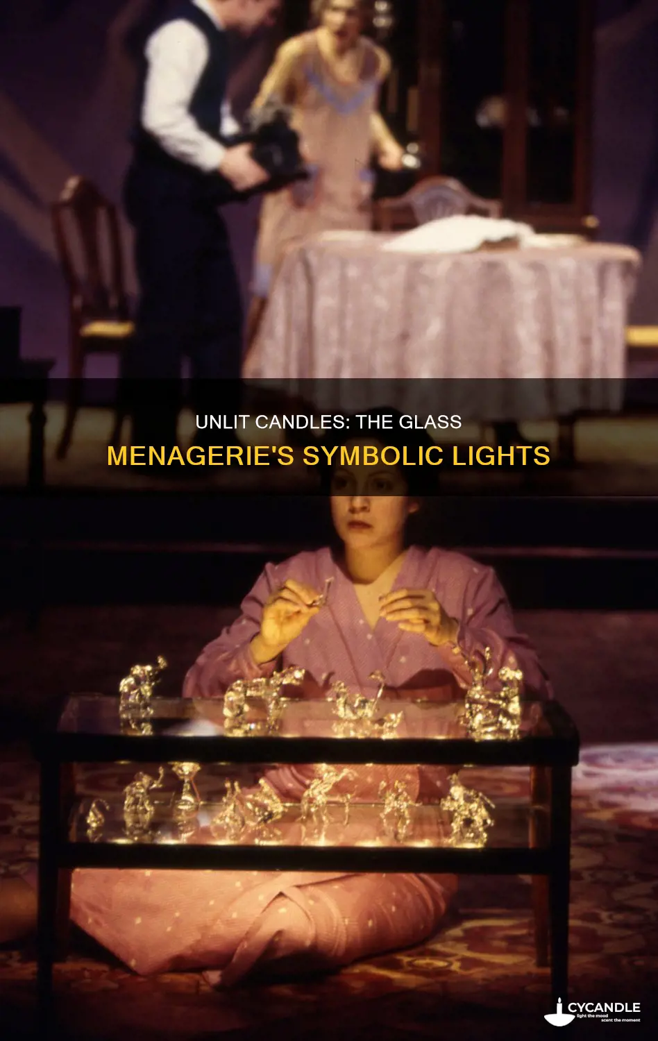 what do the candles represent in the glass menagerie