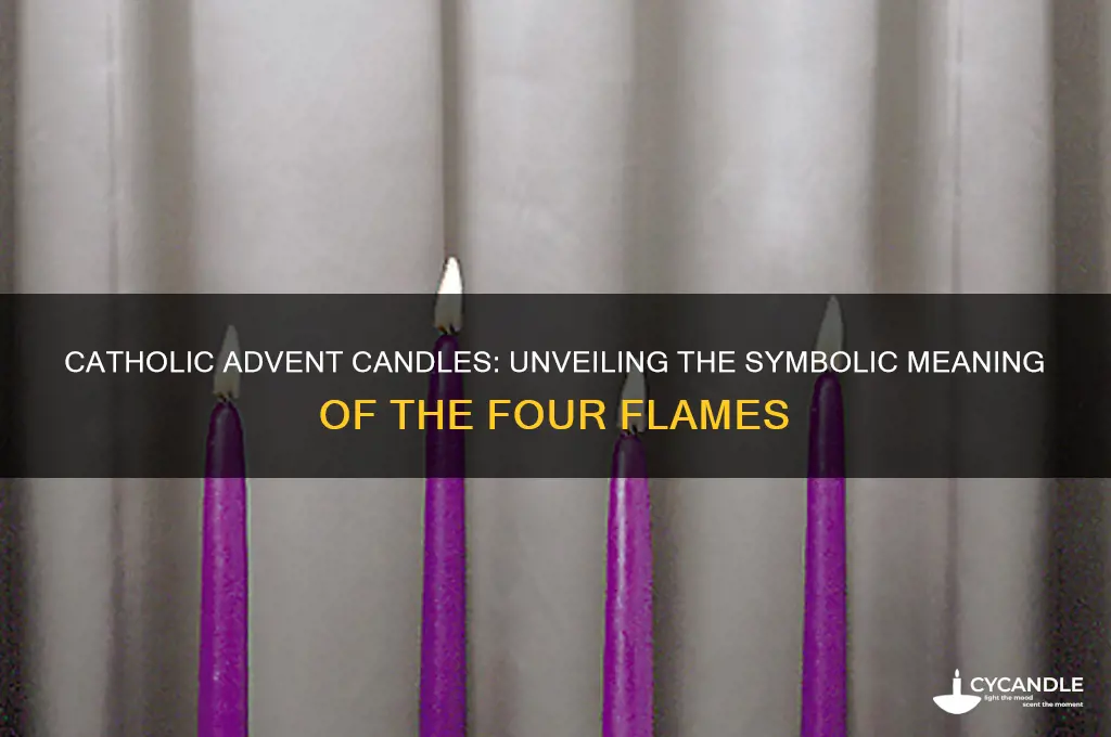 what do the four candles of advent symbolize catholic