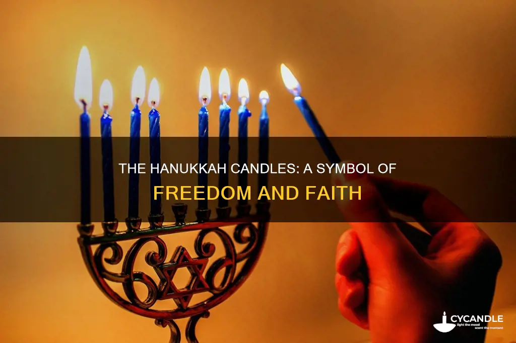 what do the hanukkah candles represent