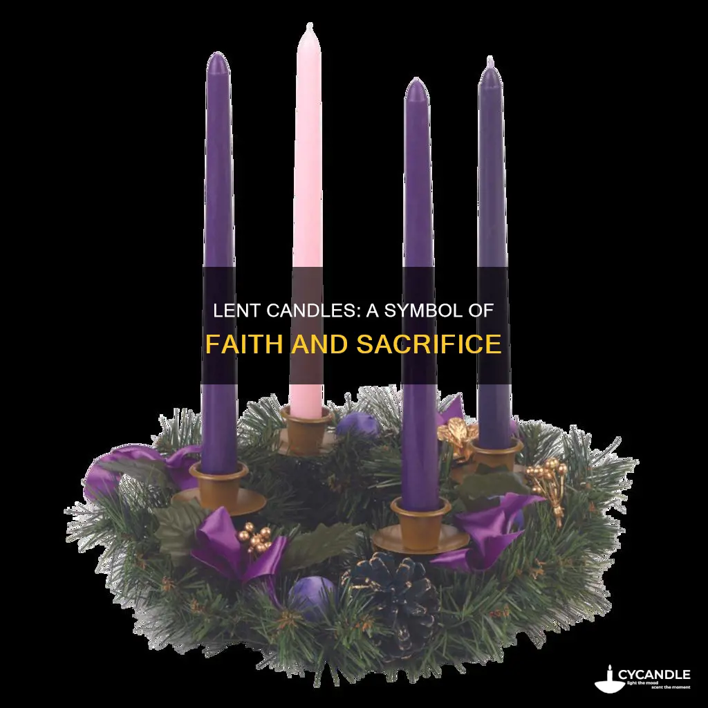 what do the lent candles represent