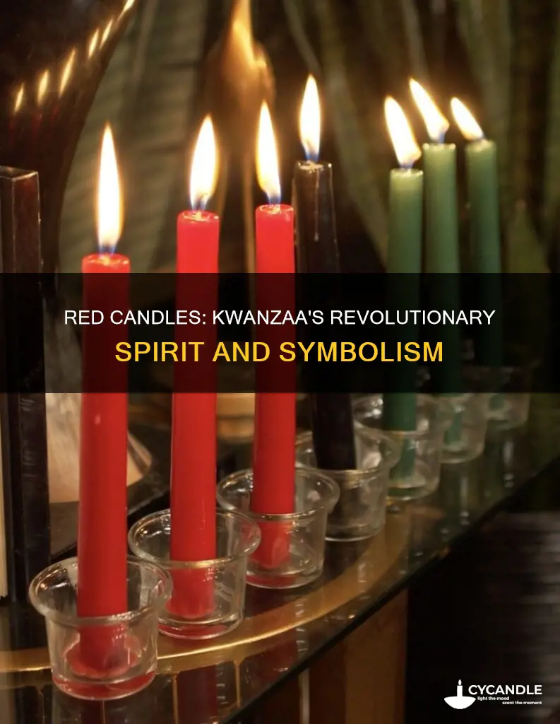 what do the red candles represent in kwanzaa