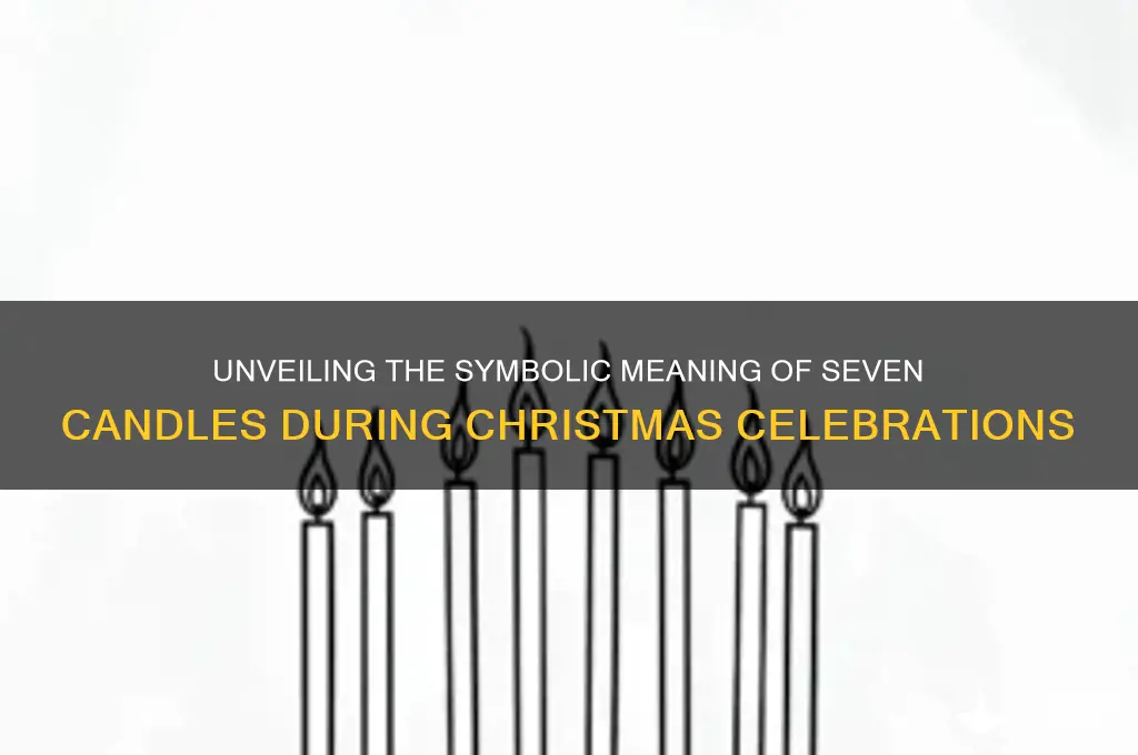 what do the seven candles mean at christmas