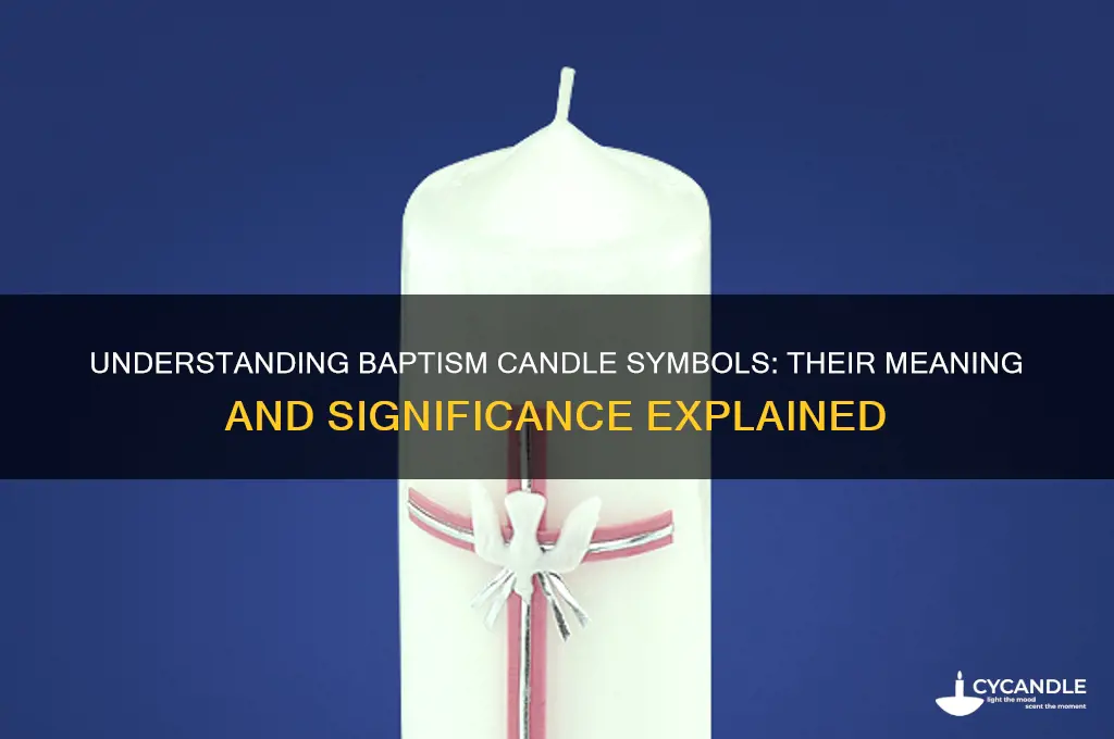 what do the symbols on the baptism candle mean