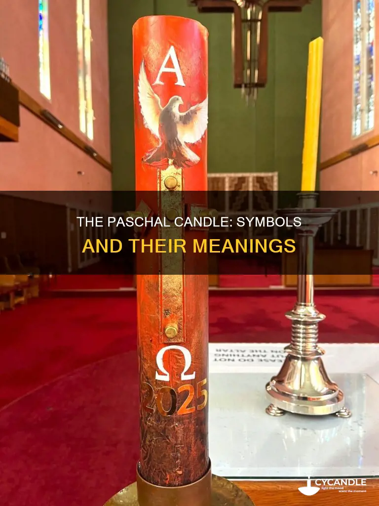 what do the symbols on the paschal candle represent