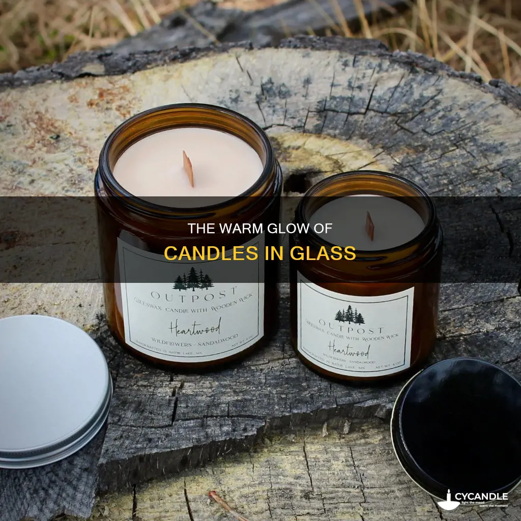 what do u call candle with the glass