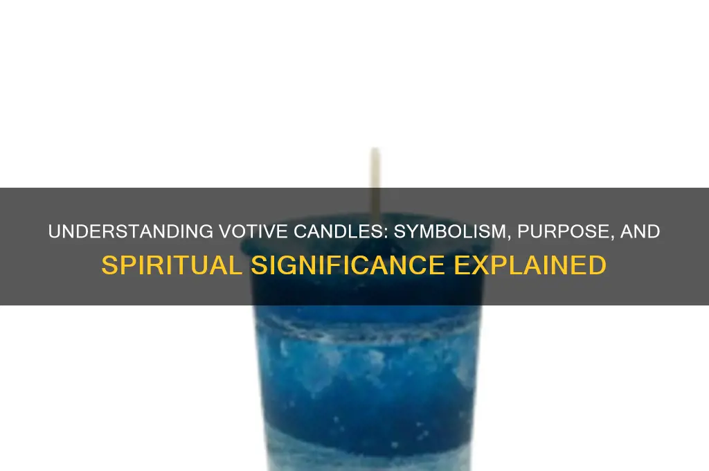 what do votive candles mean
