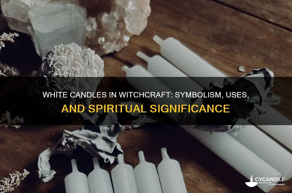 what do white candles mean in witchcraft
