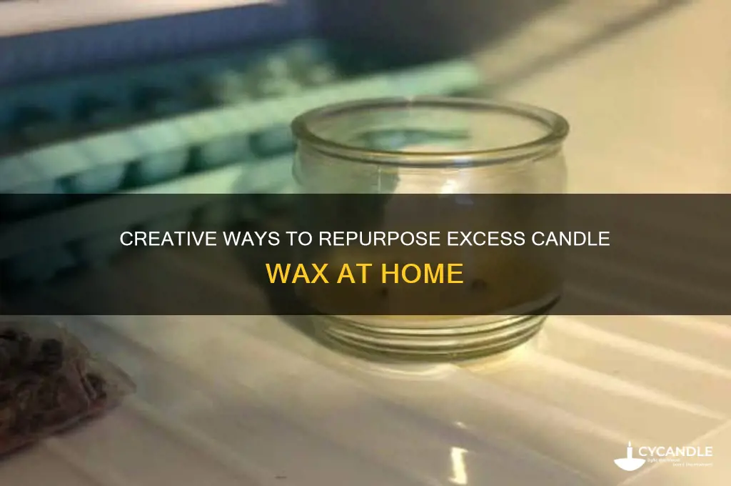 what do with ecess candle wax