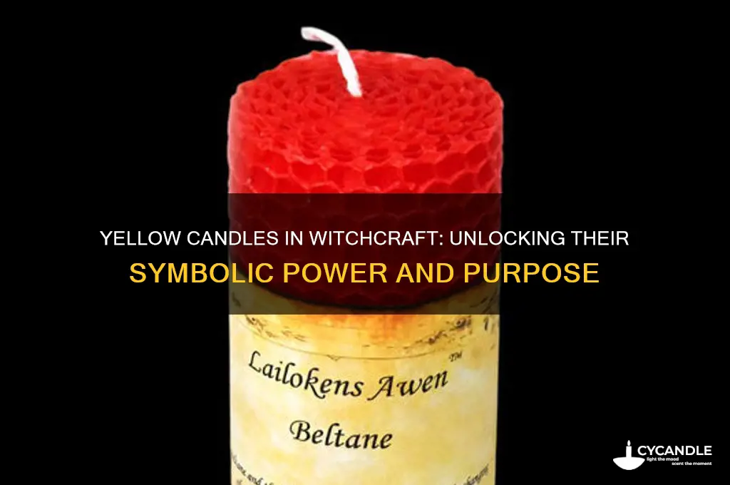 what do yellow candles mean in witchcraft