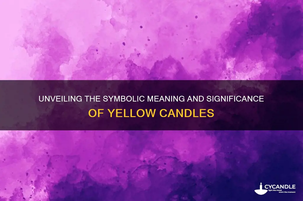 what do yellow candles mean