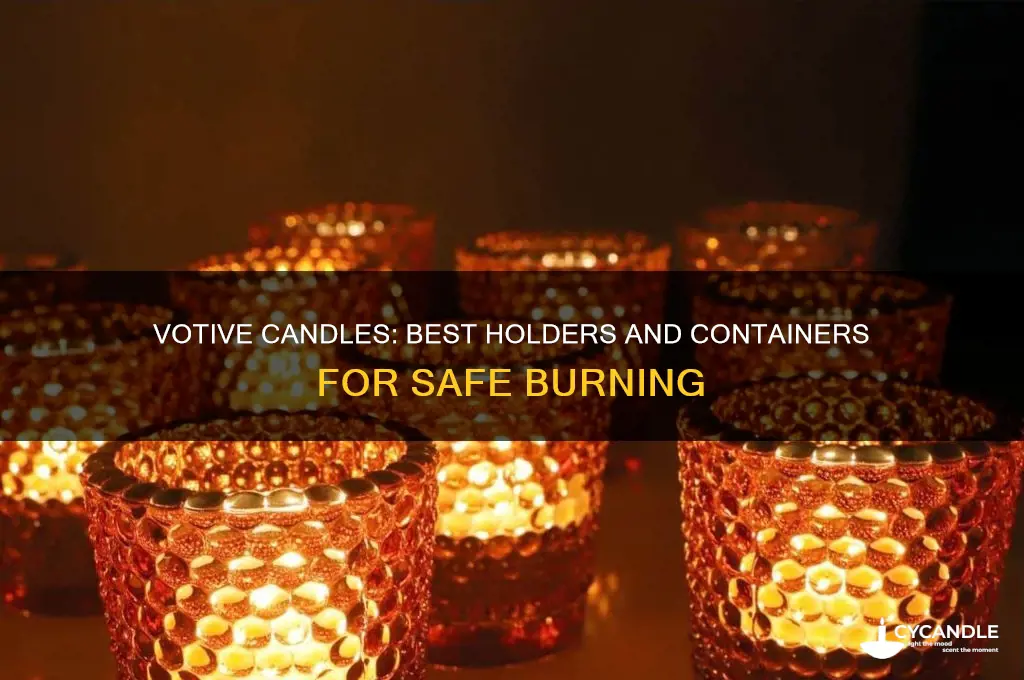 what do you burn votive candles in