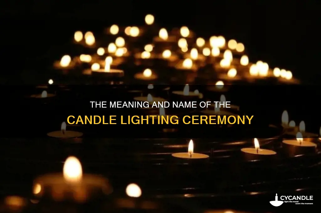 what do you call a candle lighting ceremony