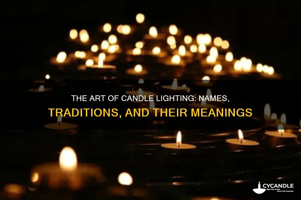 what do you call a candle lighting