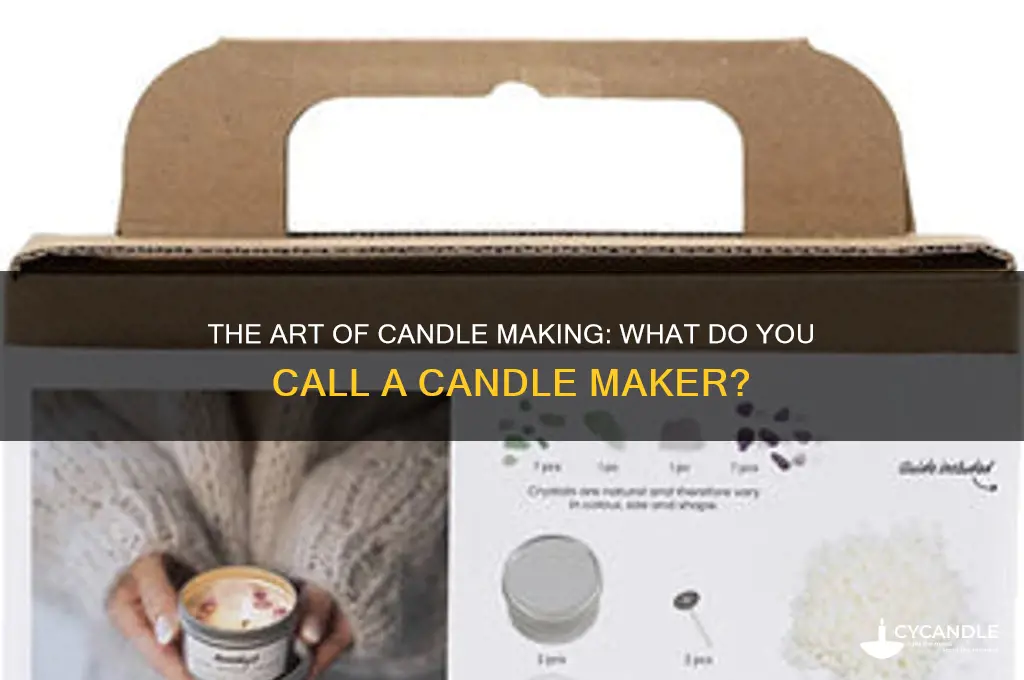 what do you call a candle maker