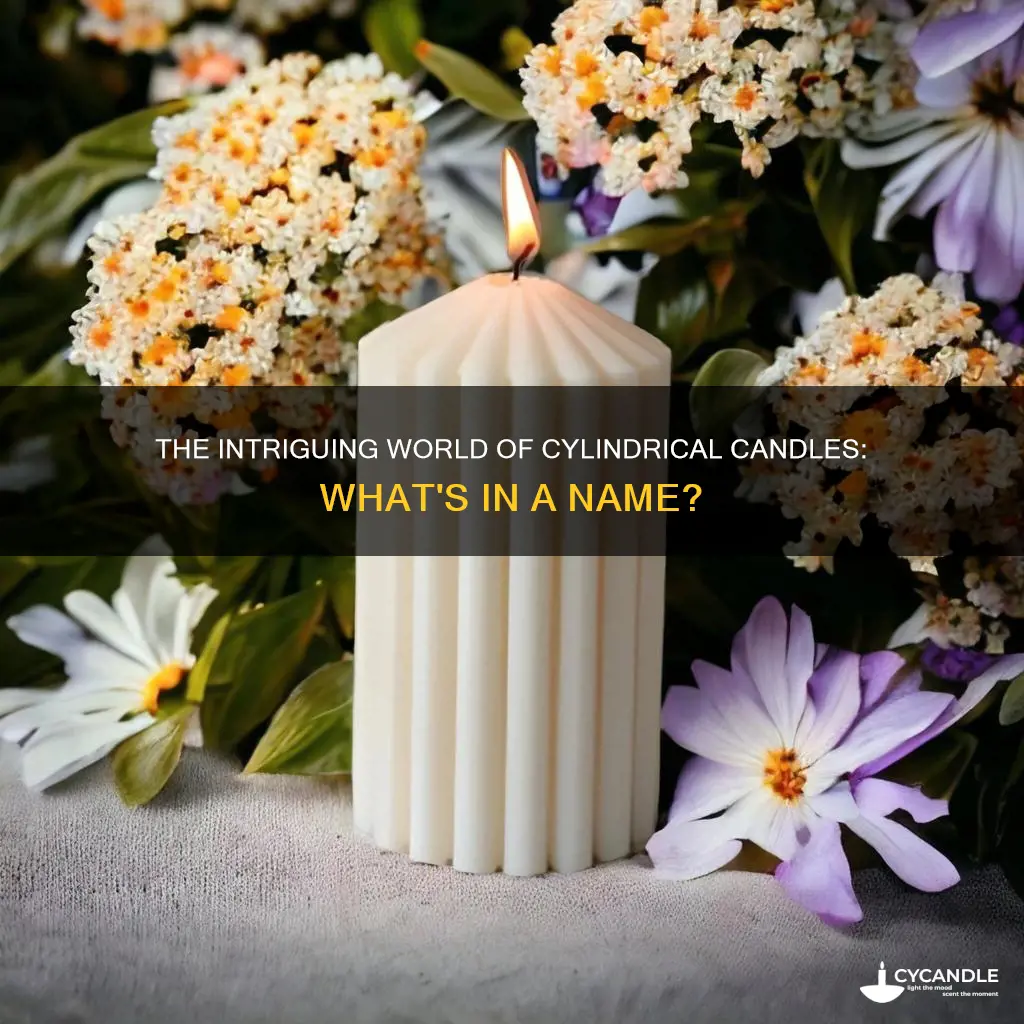what do you call a cylindrical fat candle