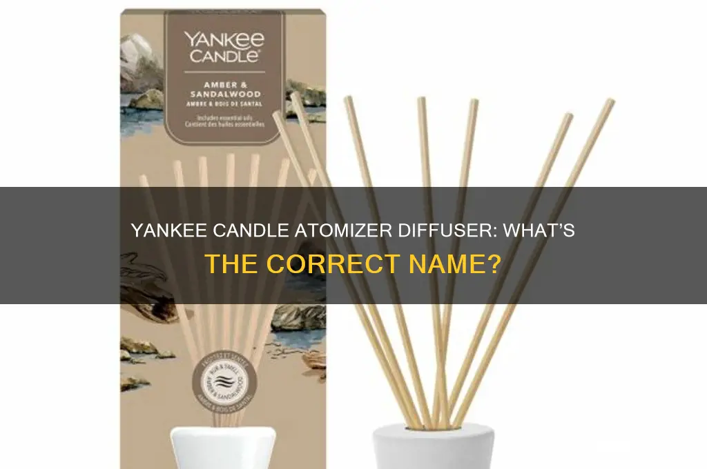 what do you call atomizer diffuser yankee candle