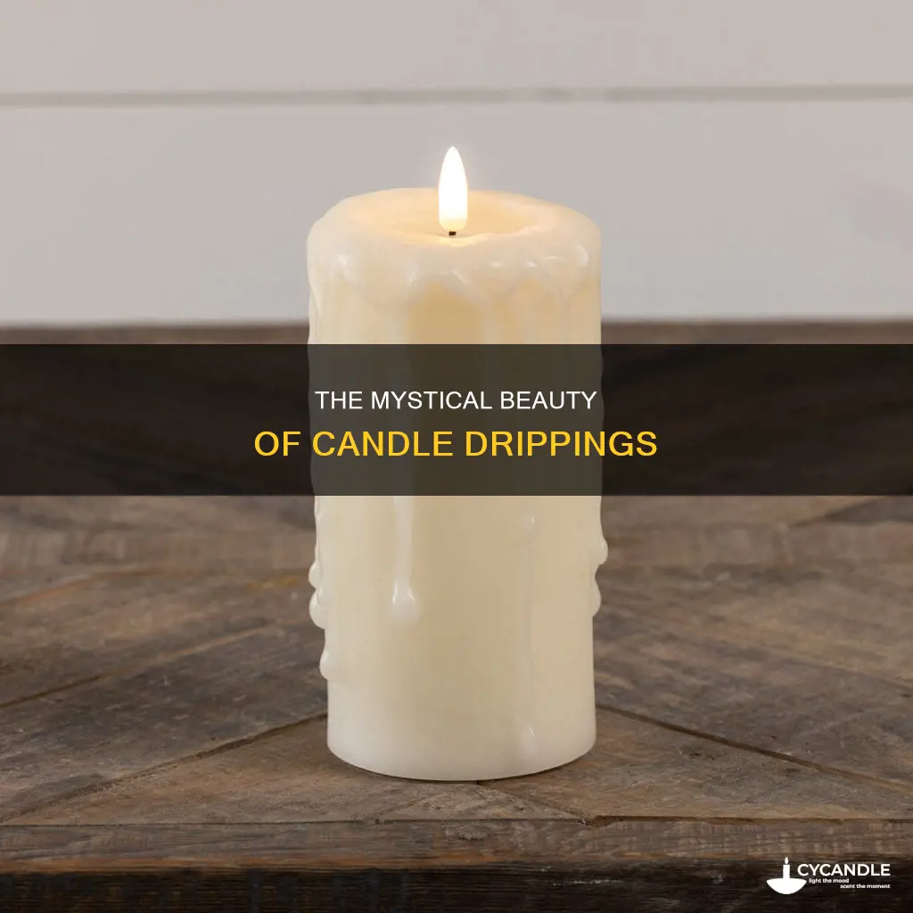 what do you call candle drippings
