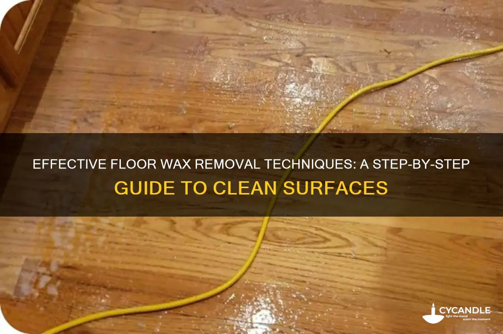 what do you call removing wax from a floor