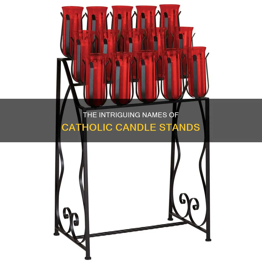 what do you call the candle stands a catholic church