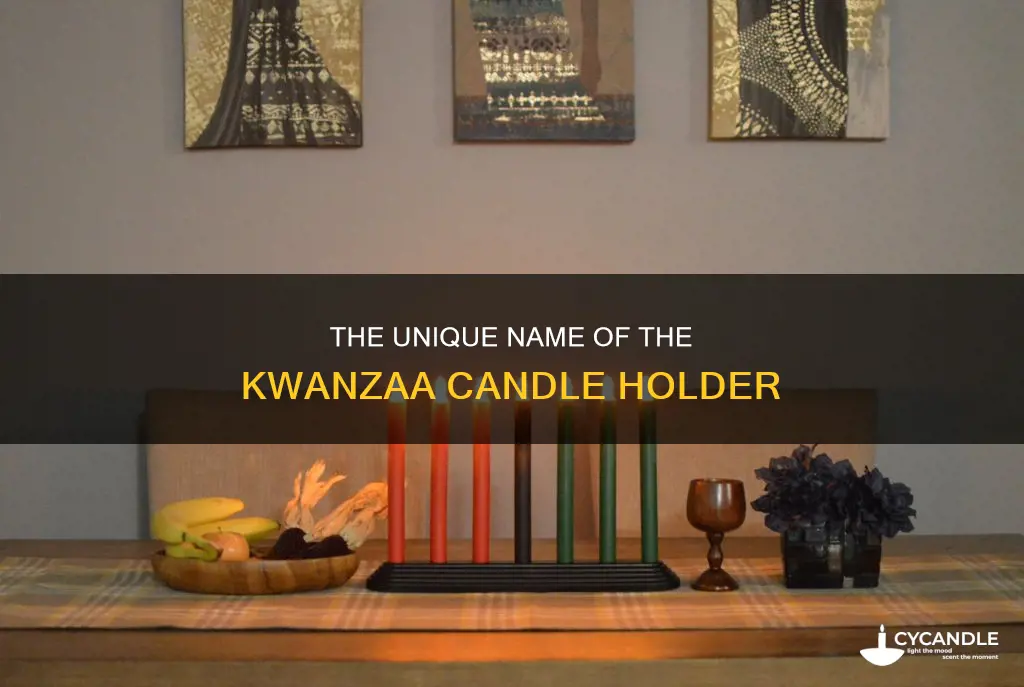 what do you call the kwanzaa candle holder