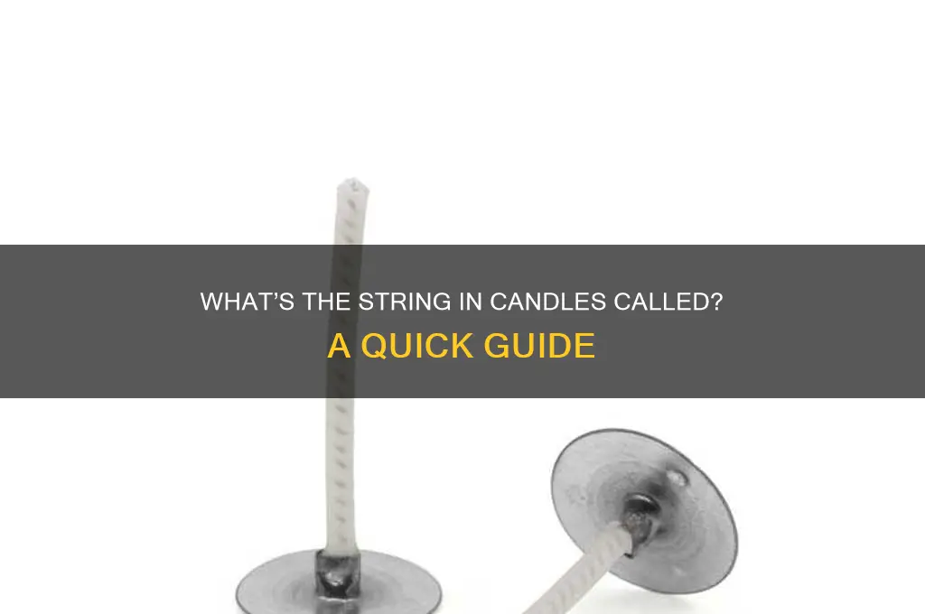 what do you call the string to make candles