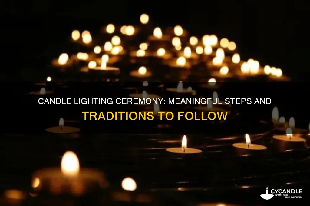 what do you do for a candle lighting ceremony