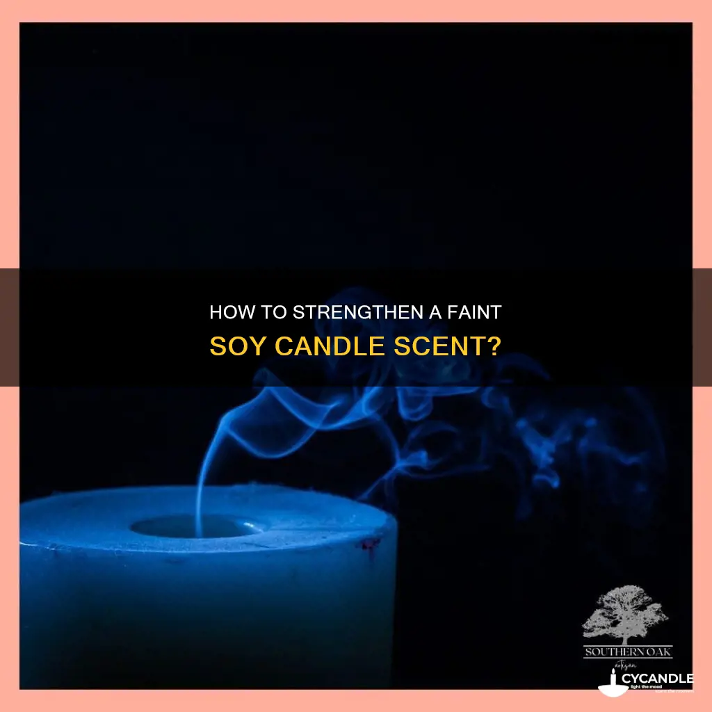 what do you do if your soy candles smell weak