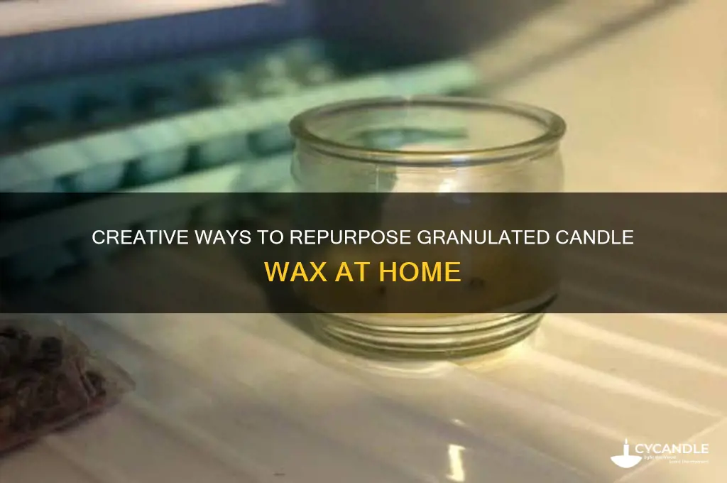 what do you do with granulated candle wax
