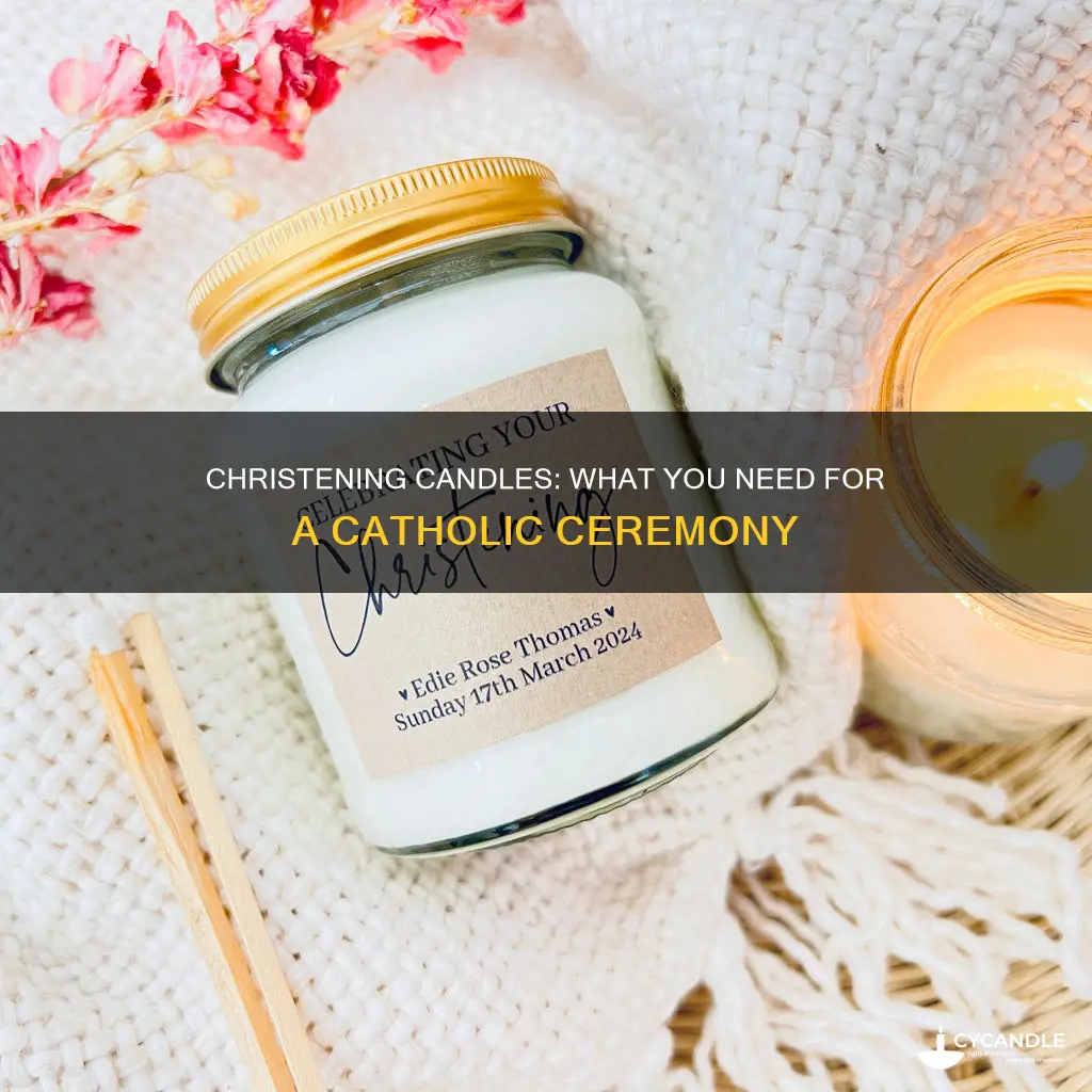 what do you need for catholic christening candle