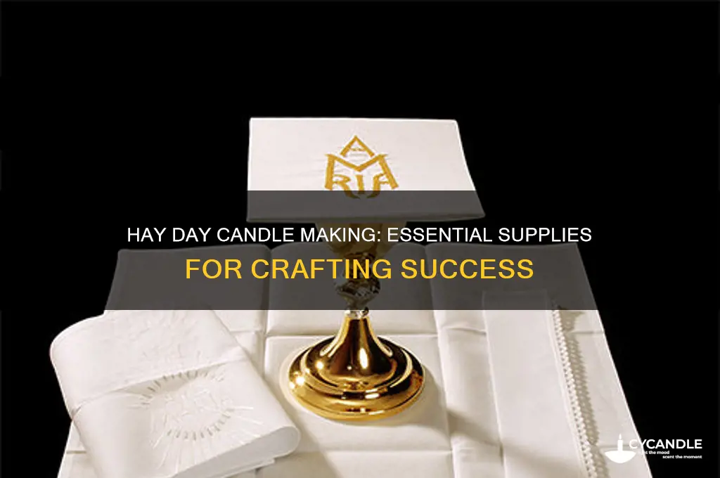 what do you need to make candles in hay day