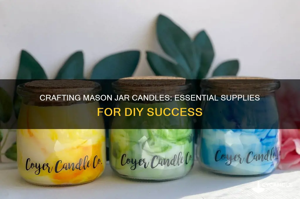 what do you need to make mason jar candles