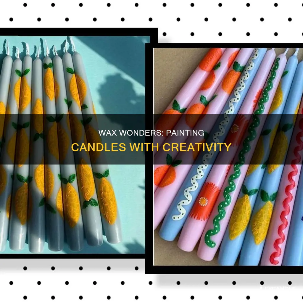 what do you paint candles with