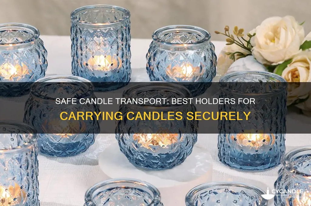 what do you put a candle on to carry it