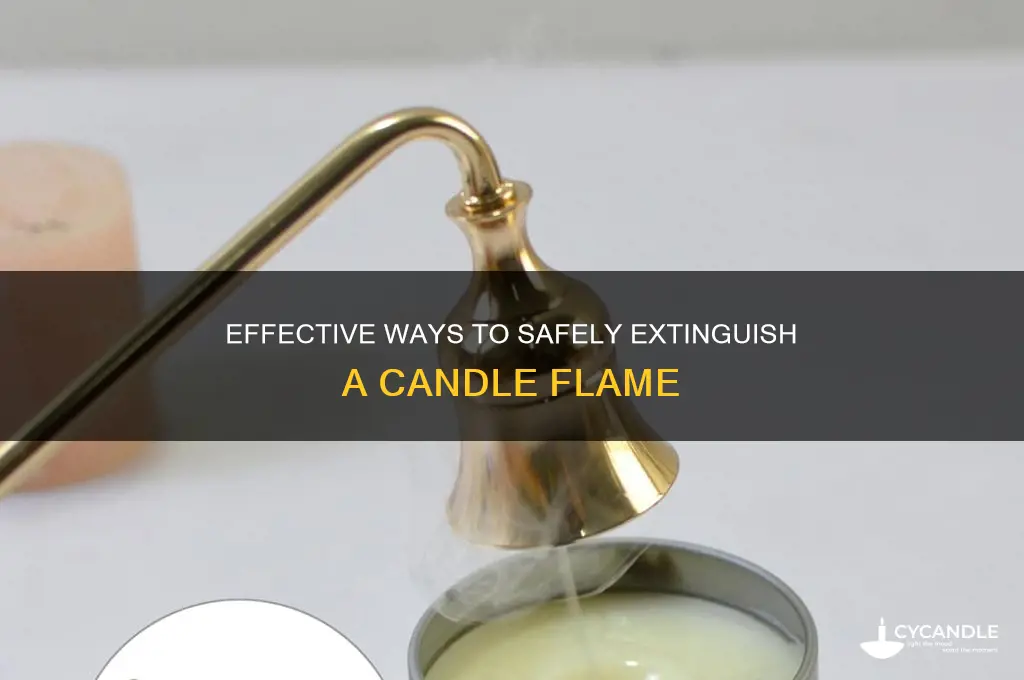 what do you put a candle out with