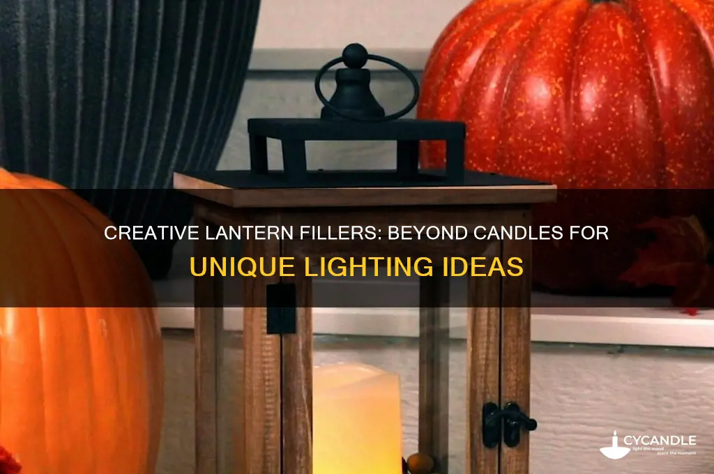 what do you put inside a lantern beside a candle