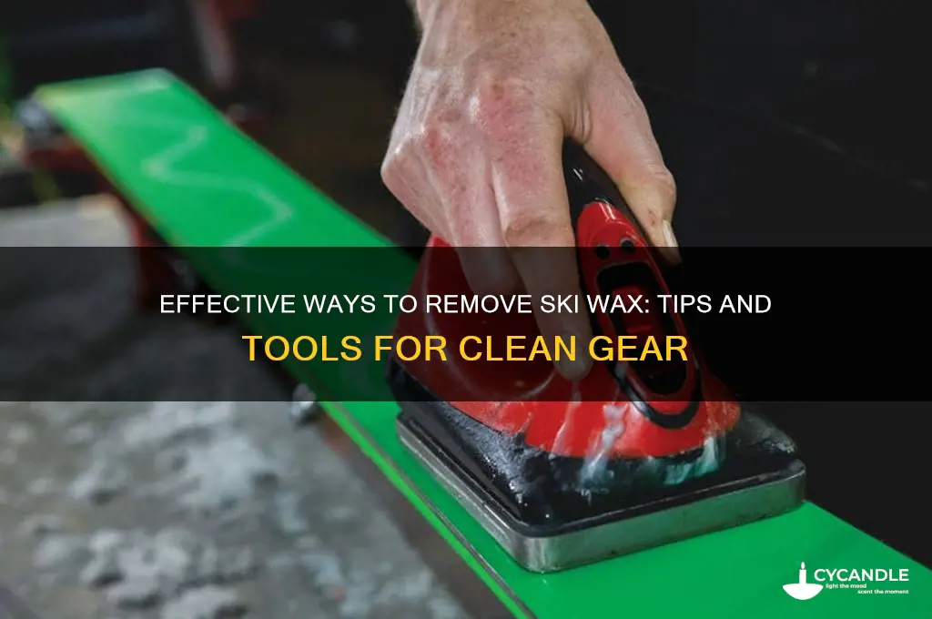 what do you remove ski wax with