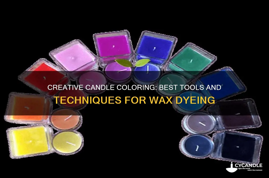 what do you use to color candle wax
