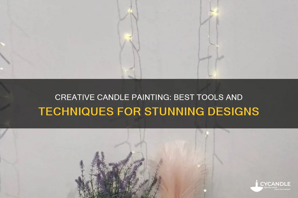 what do you use to paint candles