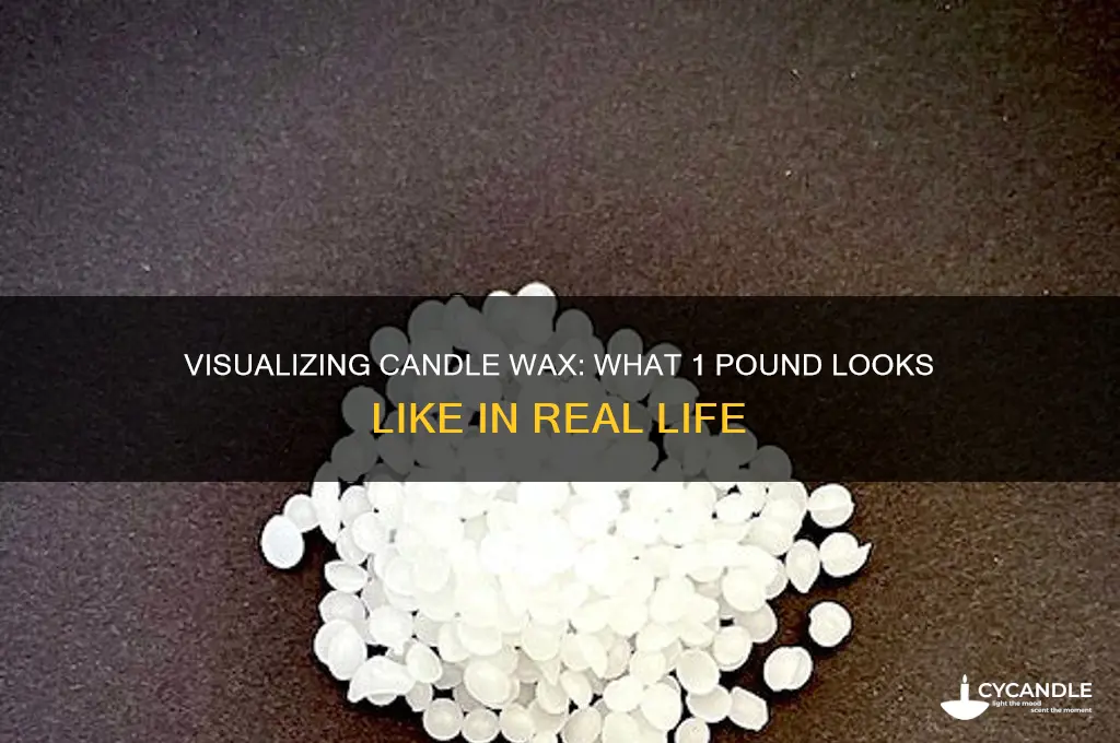 what does 1 pound of candle wax look like