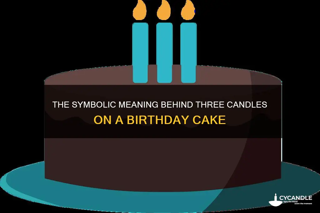 what does 3 candles on a birthday cake mean