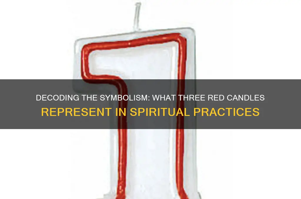 what does 3 red candles mean