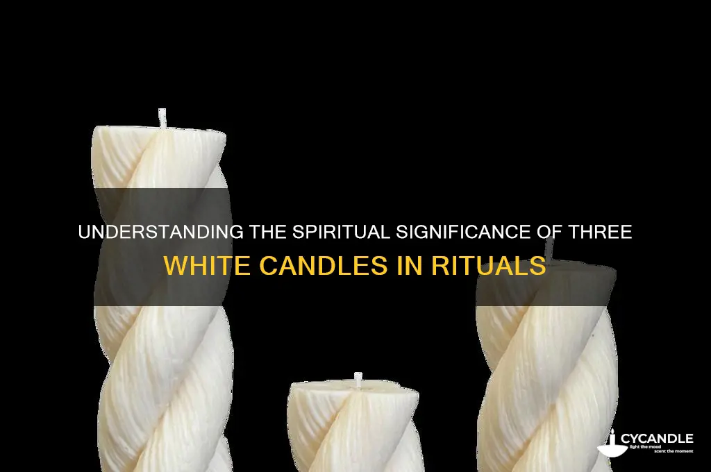 what does 3 white candles mean
