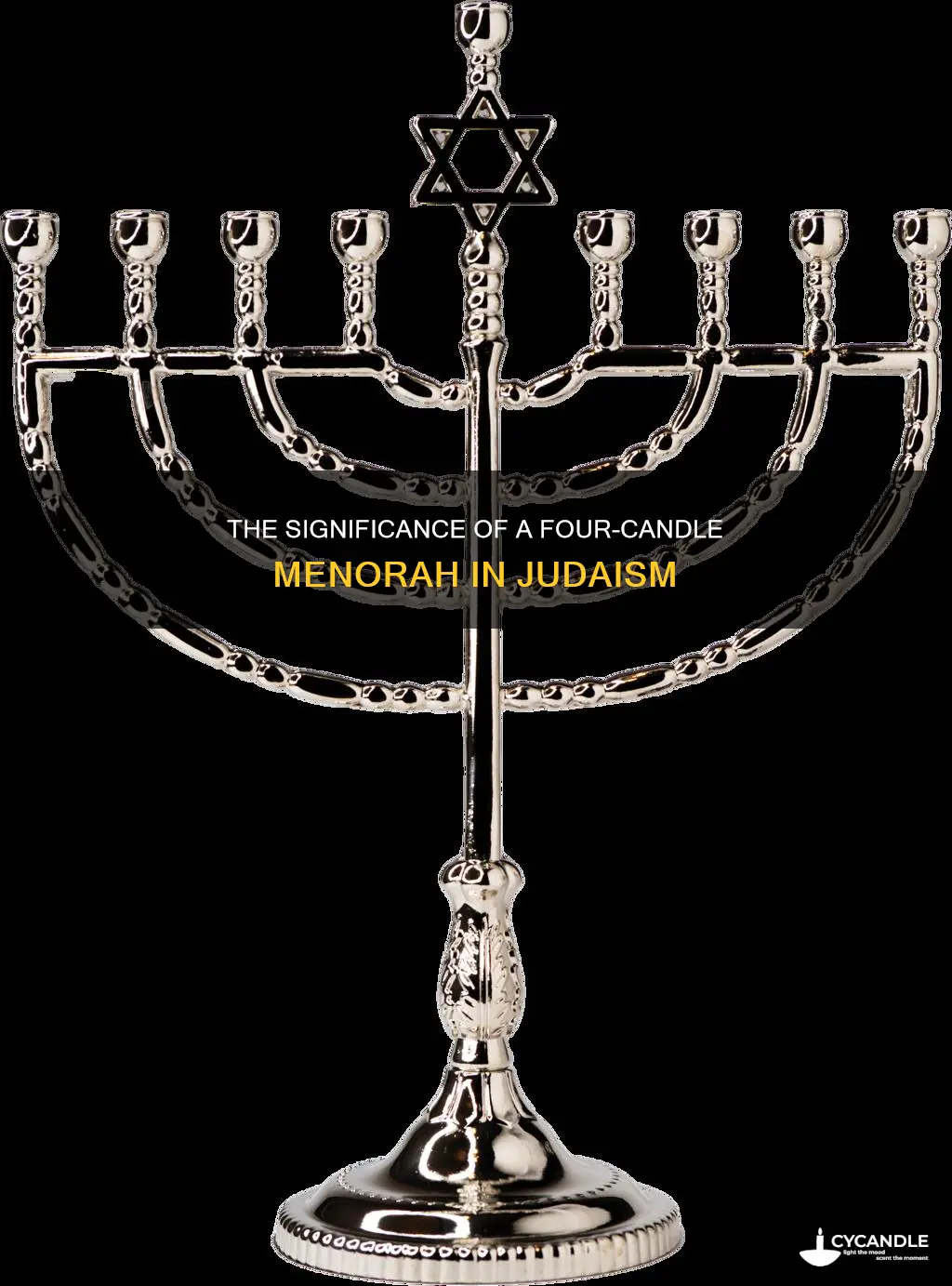 what does 4 candle holder represent in the jewish religion