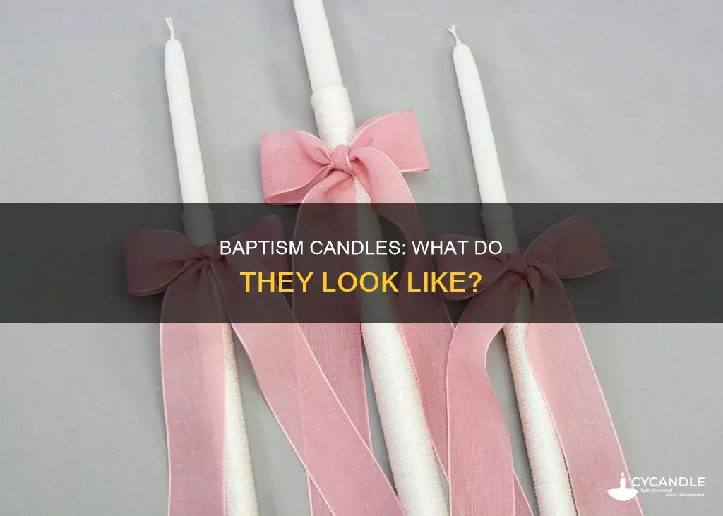 what does a baptism candle look like