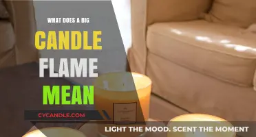 Decoding Candle Flame Size: What a Large Flame Reveals