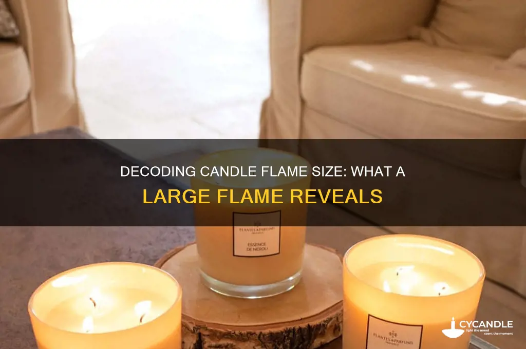 what does a big candle flame mean
