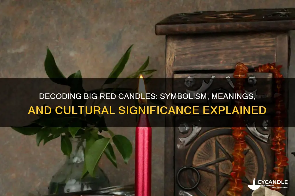 what does a big red candle mean